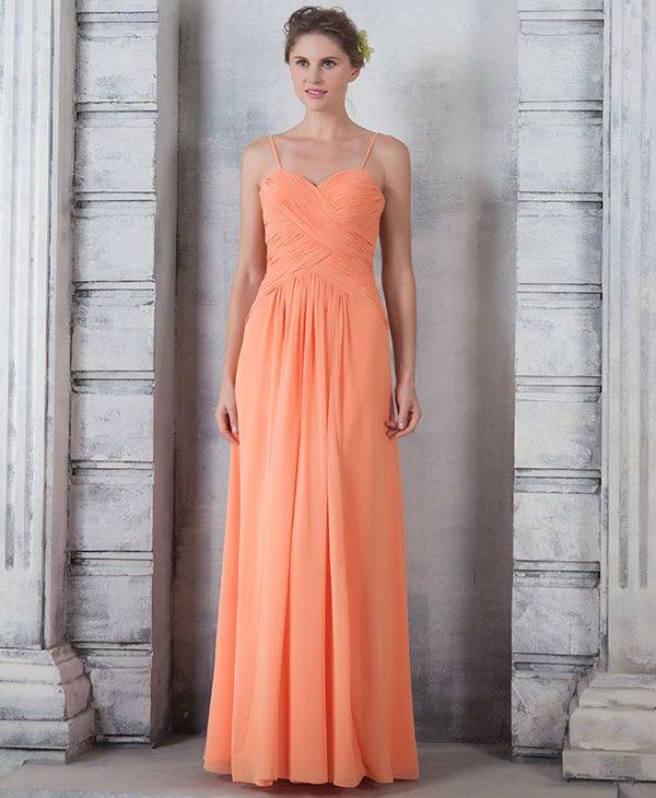 Orange Bridesmaid Dress
